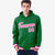 Custom Kelly Green Pink-White Varsity Full-Snap Letterman Classic Hoodie Jacket