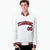 Custom White Red Black Bomber Full-Snap Varsity Letterman Jacket