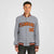 Custom Gray Orange Black Bomber Full-Snap Varsity Letterman Jacket