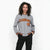 Custom Gray Orange Black Bomber Full-Snap Varsity Letterman Jacket