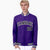 Custom Purple Black-White Bomber Full-Snap Varsity Letterman Jacket