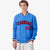 Custom Electric Blue Red-Black Bomber Full-Snap Varsity Letterman Jacket