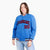 Custom Electric Blue Red-Black Bomber Full-Snap Varsity Letterman Jacket