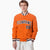 Custom Orange Navy-White Bomber Full-Snap Varsity Letterman Jacket