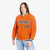 Custom Orange Navy-White Bomber Full-Snap Varsity Letterman Jacket