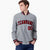 Custom Gray Red-Navy Bomber Full-Snap Varsity Letterman Jacket