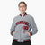 Custom Gray Red-Navy Bomber Full-Snap Varsity Letterman Jacket