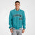 Custom Aqua Navy White Bomber Full-Snap Varsity Letterman Jacket