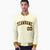 Custom Cream Navy Gold Bomber Full-Snap Varsity Letterman Jacket