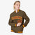 Custom Brown Burgundy Gold Bomber Full-Snap Varsity Letterman Jacket