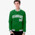 Custom Neon-Green Gray-White Bomber Full-Snap Varsity Letterman Jacket