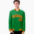 Custom Neon-Green Red-Gold Bomber Full-Snap Varsity Letterman Jacket