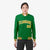 Custom Neon-Green Gold Black-White Bomber Full-Snap Varsity Letterman Jacket