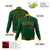 Custom Midnight-Green Black Gold Bomber Full-Snap Varsity Letterman Jacket