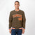 Custom Brown Orange White Black Bomber Full-Snap Varsity Letterman Jacket