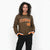 Custom Brown Orange White Black Bomber Full-Snap Varsity Letterman Jacket