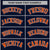 Custom Navy Orange White Bomber Full-Snap Varsity Letterman Jacket