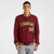 Custom Burgundy Yellow-Black Bomber Full-Snap Varsity Letterman Jacket