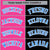 Custom Pink Black Light-Blue Bomber Full-Snap Varsity Letterman Split Fashion Jacket