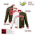 Custom White Olive Red Bomber Full-Snap Varsity Letterman Split Fashion Jacket