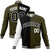 Custom Black Olive White Bomber Full-Snap Varsity Letterman Split Fashion Jacket