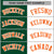 Custom Kelly Green White Orange Bomber Full-Snap Varsity Letterman Split Fashion Jacket