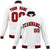 Custom White-Red-Black Bomber Full-Snap Varsity Letterman Jacket