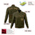 Custom Olive-Old Gold- Black Bomber Full-Snap Varsity Letterman Jacket