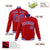 Custom Red-Purple-White Bomber Full-Snap Varsity Letterman Jacket