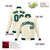 Custom Cream- Aqua-Black Bomber Full-Snap Varsity Letterman Jacket