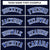 Custom Navy- Royal Blue- White Bomber Full-Snap Varsity Letterman Jacket