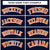 Custom Navy- Orange- White Bomber Full-Snap Varsity Letterman Jacket