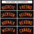 Custom Black Orange Bomber Full-Snap Varsity Letterman Jacket