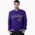 Custom Purple Black-White Bomber Full-Snap Varsity Letterman Jacket