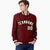 Custom Burgundy White-Gold Bomber Full-Snap Varsity Letterman Jacket