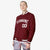 Custom Burgundy White Bomber Full-Snap Varsity Letterman Jacket