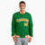 Custom Neon-Green Orange-White Bomber Full-Snap Varsity Letterman Jacket