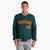 Custom Midnight-Green Red-Gold Bomber Full-Snap Varsity Letterman Jacket