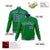 Custom Neon-Green Purple-White Bomber Full-Snap Varsity Letterman Jacket