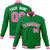 Custom Neon-Green Pink-White Bomber Full-Snap Varsity Letterman Jacket