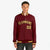 Custom Burgundy Yellow-Black Bomber Full-Snap Varsity Letterman Jacket