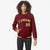 Custom Burgundy Yellow-Black Bomber Full-Snap Varsity Letterman Jacket