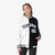 Custom White Black Gray Bomber Full-Snap Varsity Letterman Split Fashion Jacket