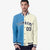 Custom Light-Blue Cream Navy Bomber Full-Snap Varsity Letterman Split Fashion Jacket