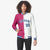 Custom Pink White Navy Bomber Full-Snap Varsity Letterman Split Fashion Jacket