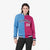 Custom Light-Blue Pink Navy Bomber Full-Snap Varsity Letterman Split Fashion Jacket