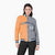 Custom Orange Gray White Bomber Full-Snap Varsity Letterman Split Fashion Jacket