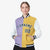 Custom Light-Purple Yellow-Purple Bomber Full-Snap Varsity Letterman Split Fashion Jacket