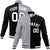 Custom Gray Black White Bomber Full-Snap Varsity Letterman Split Fashion Jacket