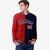 Custom Royal-Red White Navy Bomber Full-Snap Varsity Letterman Split Fashion Jacket